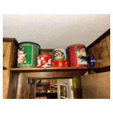 Collection of Christmas tins