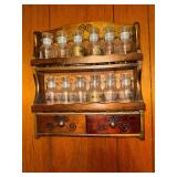 Vintage kitchen spice rack