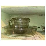 Batter bowl and glass bakeware