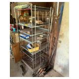 Metal Rolling Storage Cart with Multiple Shelves