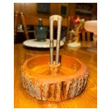 Live edge wooden nut bowl