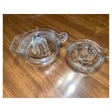 2 glass juice reamers