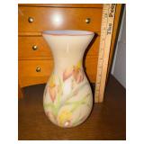 Cambridge hand blown iris hourglass vase