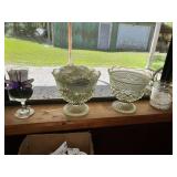 2 Wexford compotes and other glass