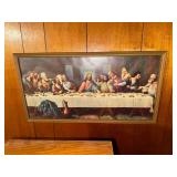 Framed last supper print