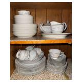 Set of Valmont China Japan Royal Wheat 8 place setting 52 pieces total