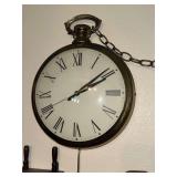 Vintage pocket watch wall clock
