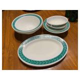 Fire King Laurel Leaf dishes 7pcs