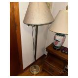 Brass arm floor lamp