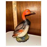 Vintage Japan redhead duck figurine