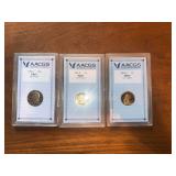 AACGS Graded US Proof Coin Lot of 3 - 1978-S Half Dollar, 1981-S Dollar, 2004-S Dollar PR67