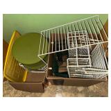 2 boxes of kitchen storage racks