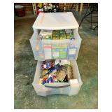 Storage Unit Containing Assorted Light Bulbs