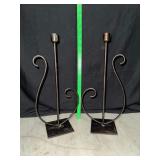 Iron candle holders