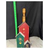 Primitive birdhouse paper towel holder