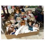 Assorted Porcelain Collector Dolls in Box