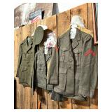 Military Uniform Jackets and Cap Collection