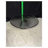 Smoke glass droplet cake stand