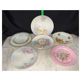 6 hand painted plates- Bavaria, Czechoslovakia