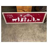 Christmas nativity sign