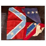 Antique confederate flags