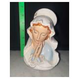 Vintage Virgin Mary planter