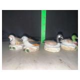 Vintage HOMCO porcelain bird and waterfowl Christmas ornaments