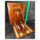 Vintage catholic last rites shadow box kit