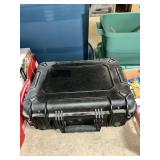 Black Hard Plastic Protective Storage Carrying Case with Latches