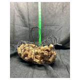 Wire Bird-Shaped Basket Filled with Wine Corks