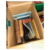 Assorted Book Collection Including Atlas and Reference Volumes