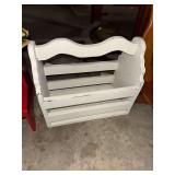 White wooden basket