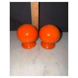 Fiesta original red salt and pepper shakers