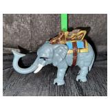 Cast iron elephant coin bank