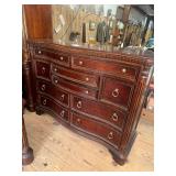 Modern serpentine front dresser