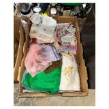 Assorted Linens, Handkerchiefs, and Fabric Lot