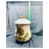 Large vintage ceramic mushroom cookie jar merry mushroom