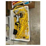 Campbell Hausfeld Pneumatic Impact Wrench with Yellow Extension Cord