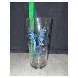 Vintage roadrunner looney tunes cartoon glass