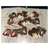 Rustic wooden Christmas ornaments