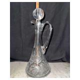 Antique cut crystal decanter