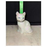Fenton iridescent opalescent art glass cat figurine