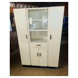 Metal Kitchen Utility Cabinet and Hutch