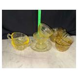 Yellow depression and vaseline glass