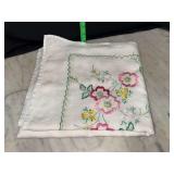 Vintage dainty hand embroidered tablecloth