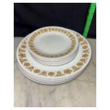 Corelle butterfly gold dinner ware 20pcs total