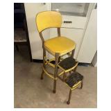 Cosco Yellow Metal Step Stool Chair