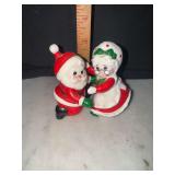 Lefton santa and Mrs clause salt and pepper shakers