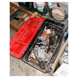 Plastic Tool Box with Assorted Hand Tools