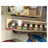 Decorative Tea Light Centerpiece and Assorted Tea Cups